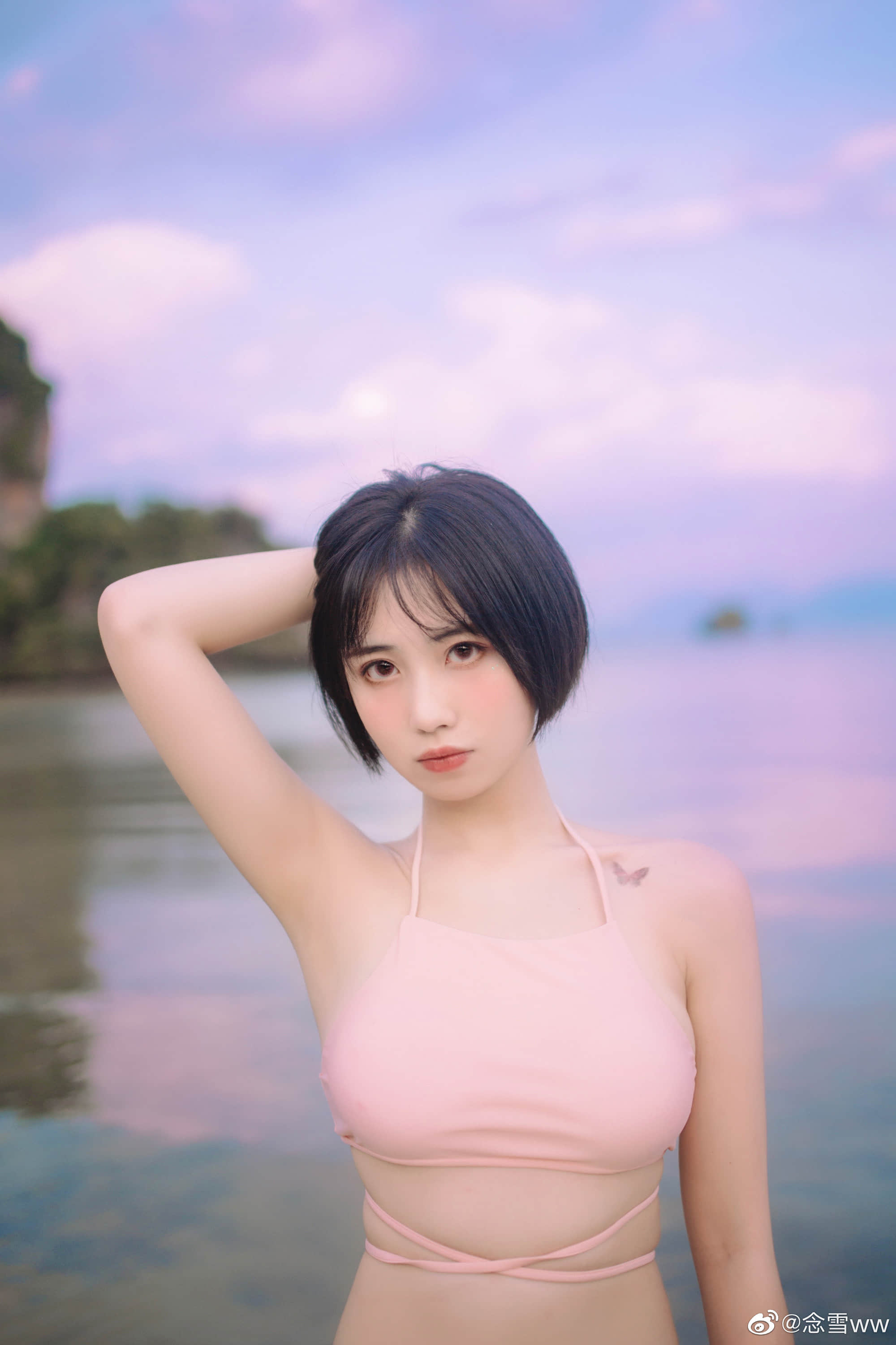 美女写真 粉紫色的浪漫小世界4