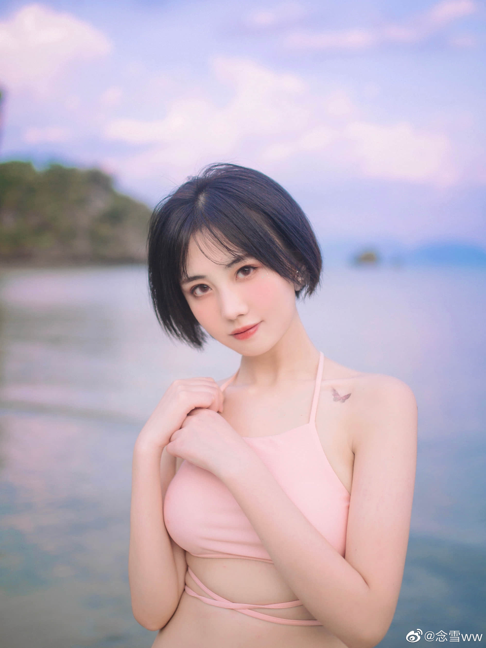 美女写真 粉紫色的浪漫小世界8